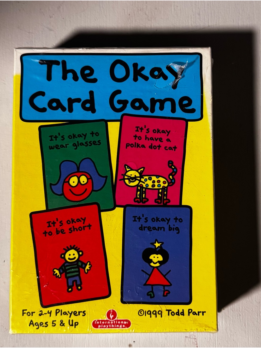 The Okay Card Game SEALED 1999 Todd Parr Ages 5+ Family Card Game